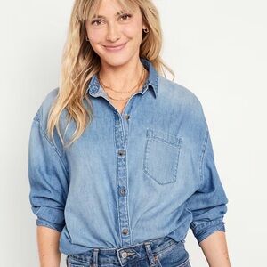 Old navy Oversized Button-Down Boyfriend Shirt XL
